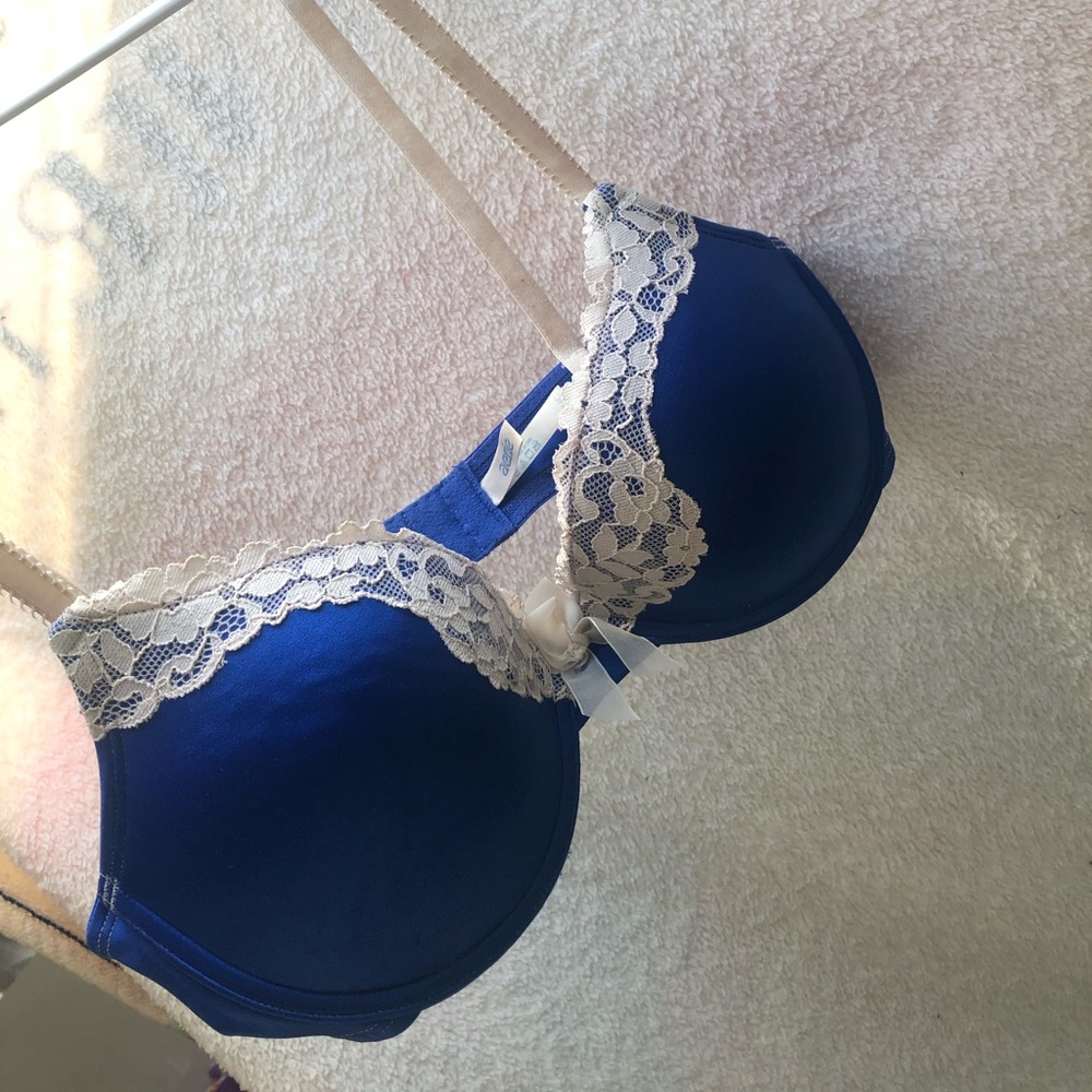 Satin Sapphire Aerie Push-up Bra
